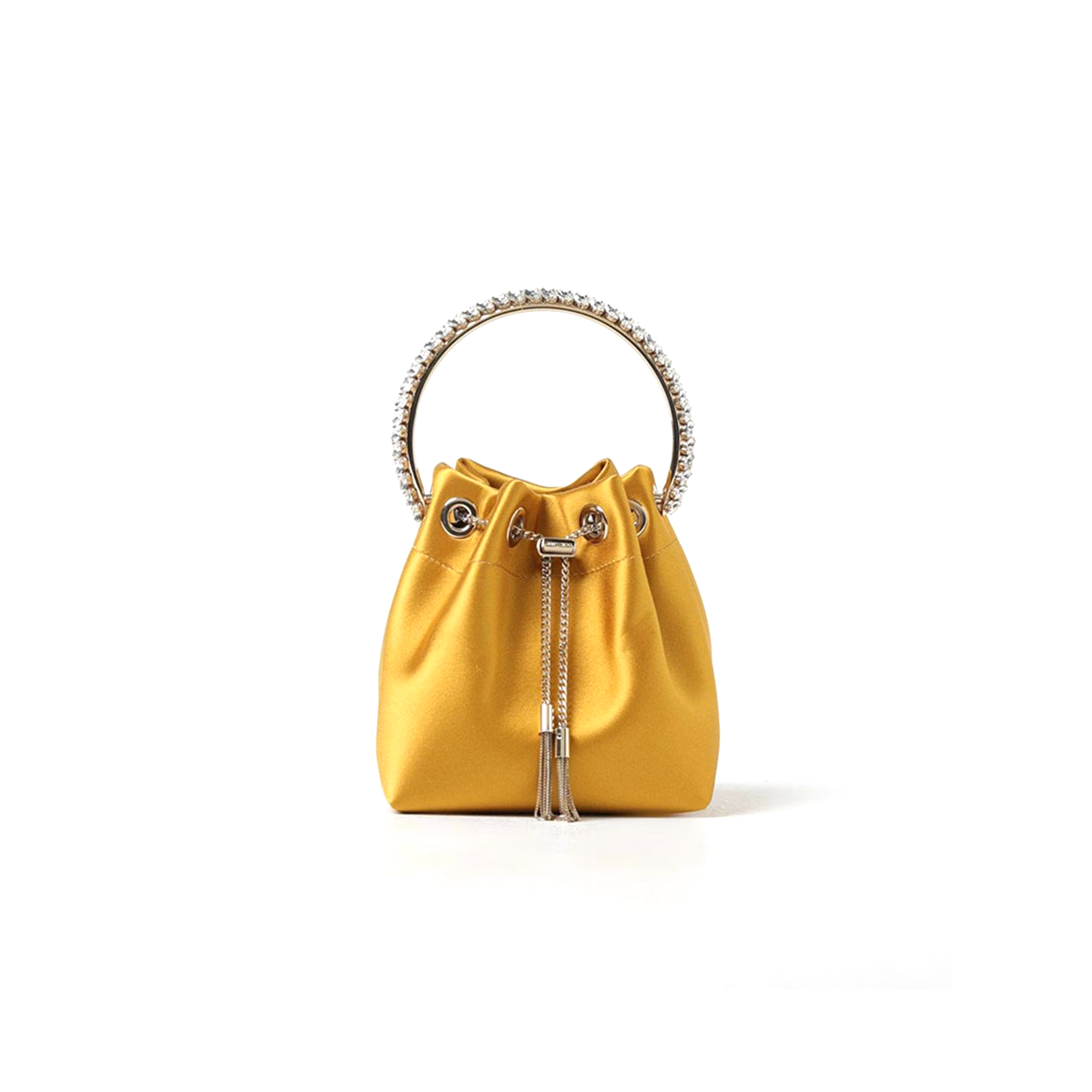 JIMMY CHOO BON BON BAG IN SATIN (15*14*9cm) 
